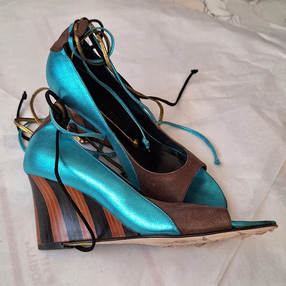 Georgina Goodman Wedge Sandals 37/7
